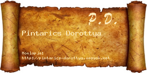 Pintarics Dorottya névjegykártya